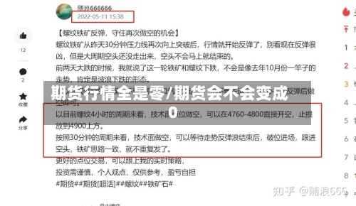 期货行情全是零/期货会不会变成0-第2张图片