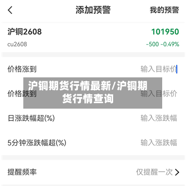沪铜期货行情最新/沪铜期货行情查询-第3张图片